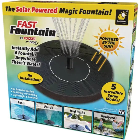 Fast Fountain Solar Powered Fountain