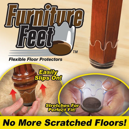 Furniture Feet Deluxe Chair Protectors 16pc