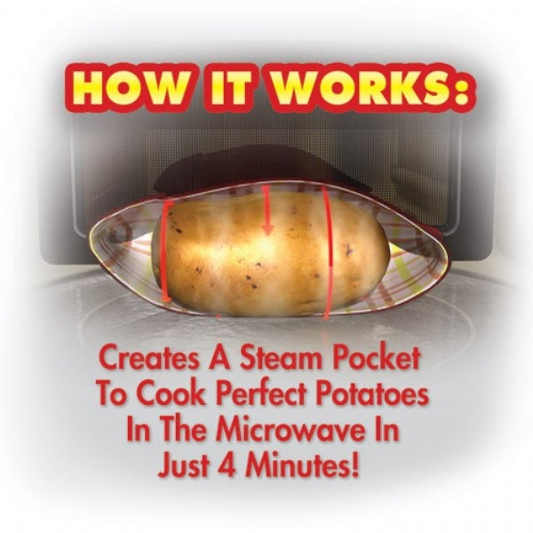 Yummy Can Potatoes Express Microwave Potato Cooker 